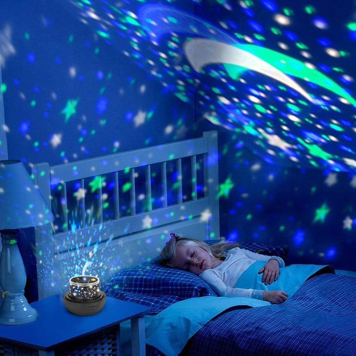 Star Night Light for Kids, Universe Night Light Projection Lamp, Romantic Star Sea Birthday New Projector Lamp for Bedroom - 3 Sets of Film