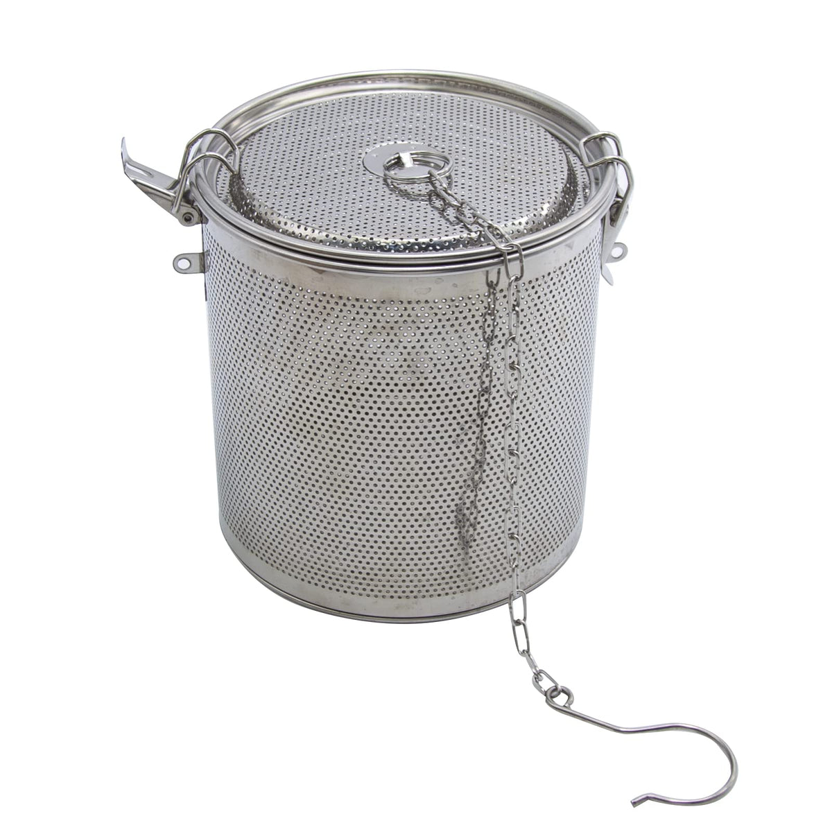 CADUFUELLY 6.3 inch Stainless Steel Tea Ball Seasoning Strainer Infuser Spice Seasoning Strainer Brewing Basket for Kitchen Restaurant