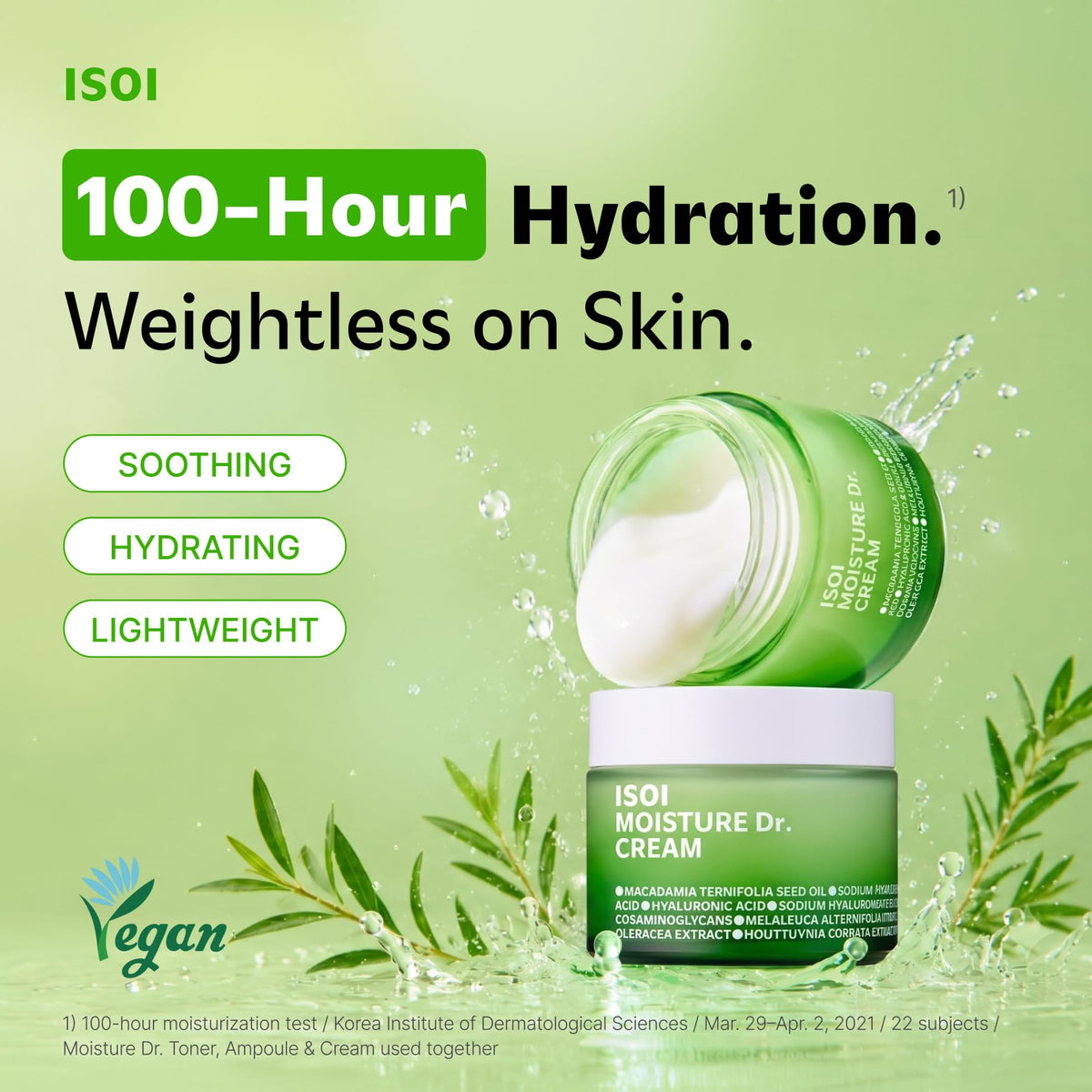 ISOI Moisture Dr. Soothing Cream, Face & Neck Moisturizer, 2.37 fl oz