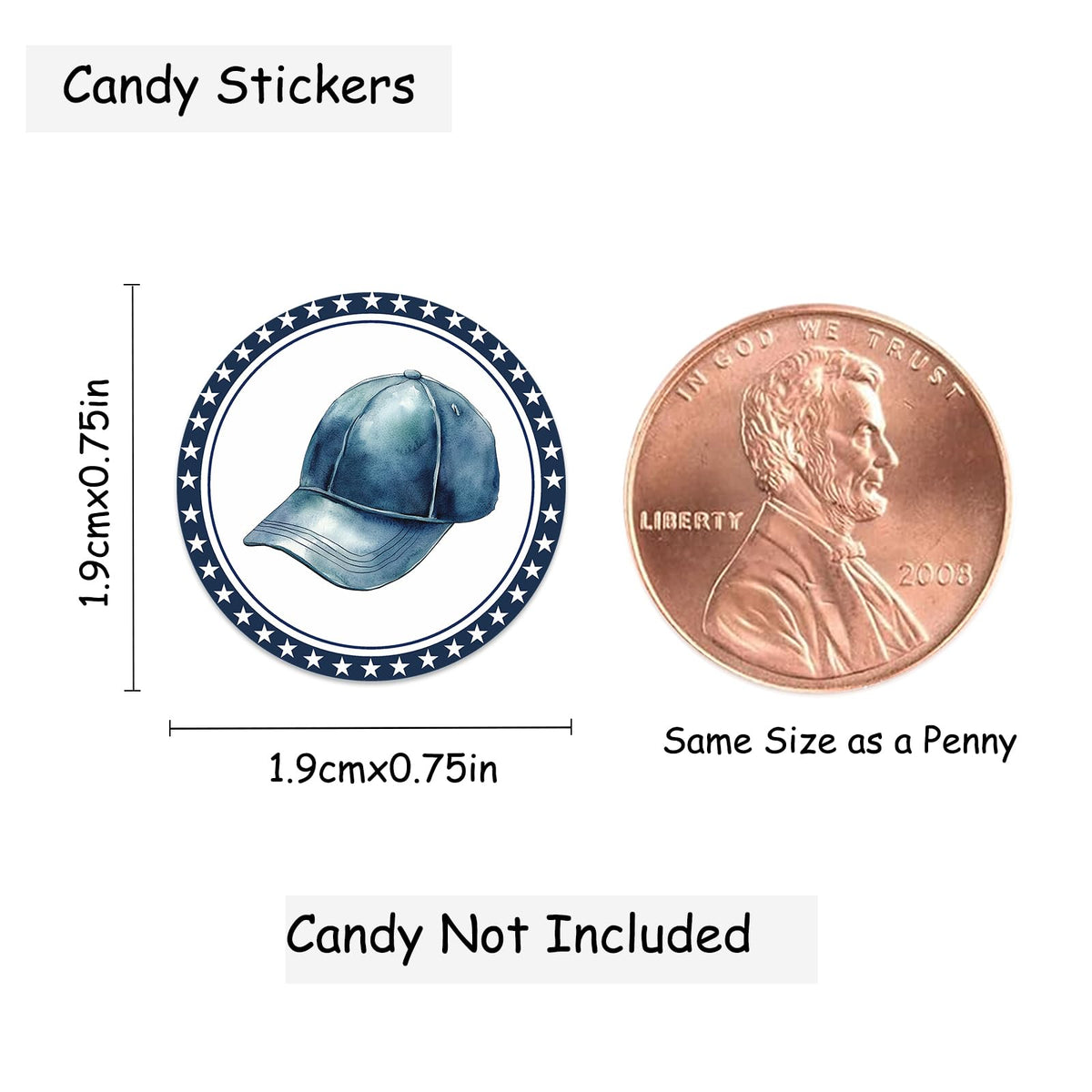 Baseball It's A Boy Mini Round Stickers - Baseball Gender Reveal Labels for Kisses Chocolates - Sports Theme Baby Shower Kids Birthday Candy Sticker