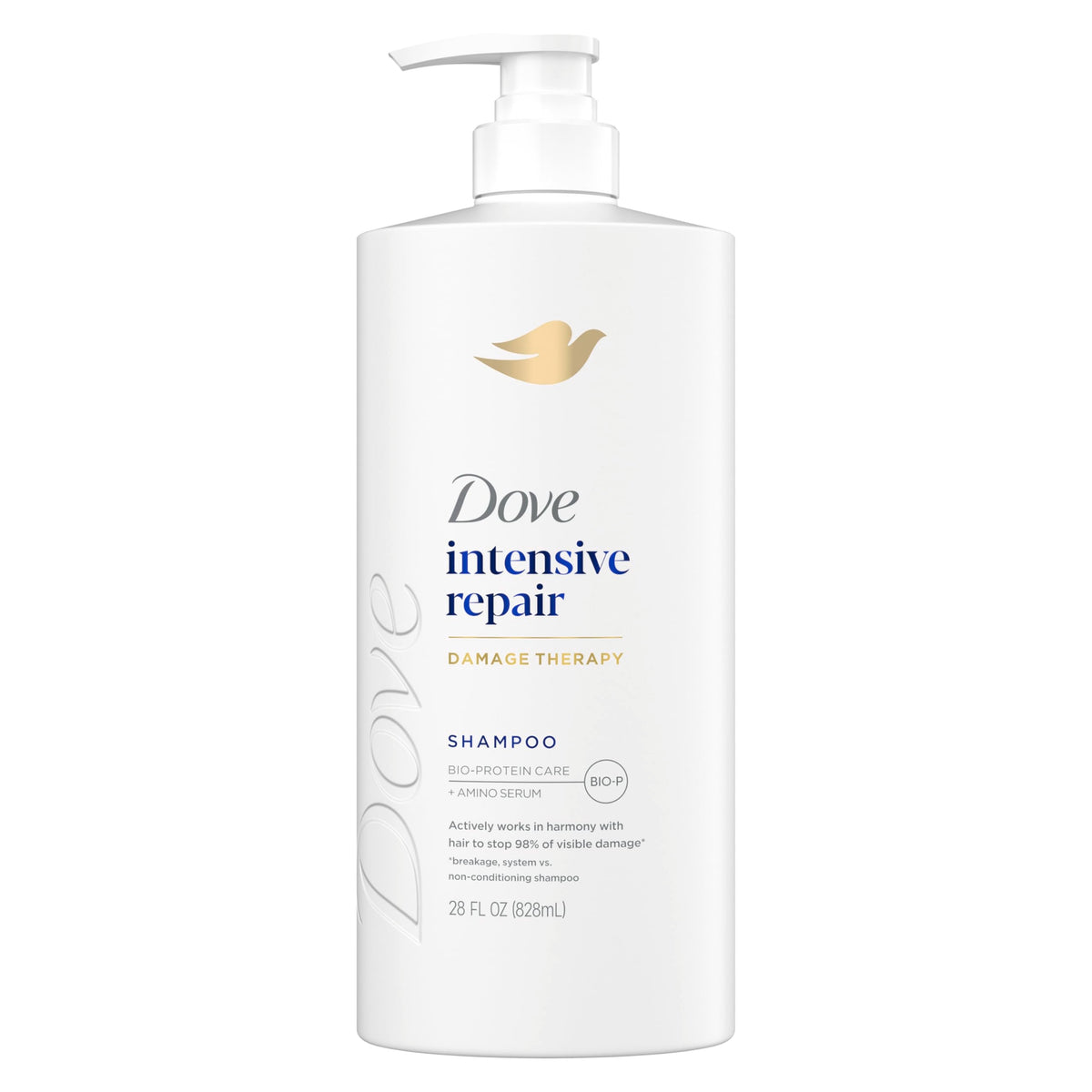 Dove Shampoo Intensive Repair for Damaged Hair with Bio-Protein, 28 Fl Oz