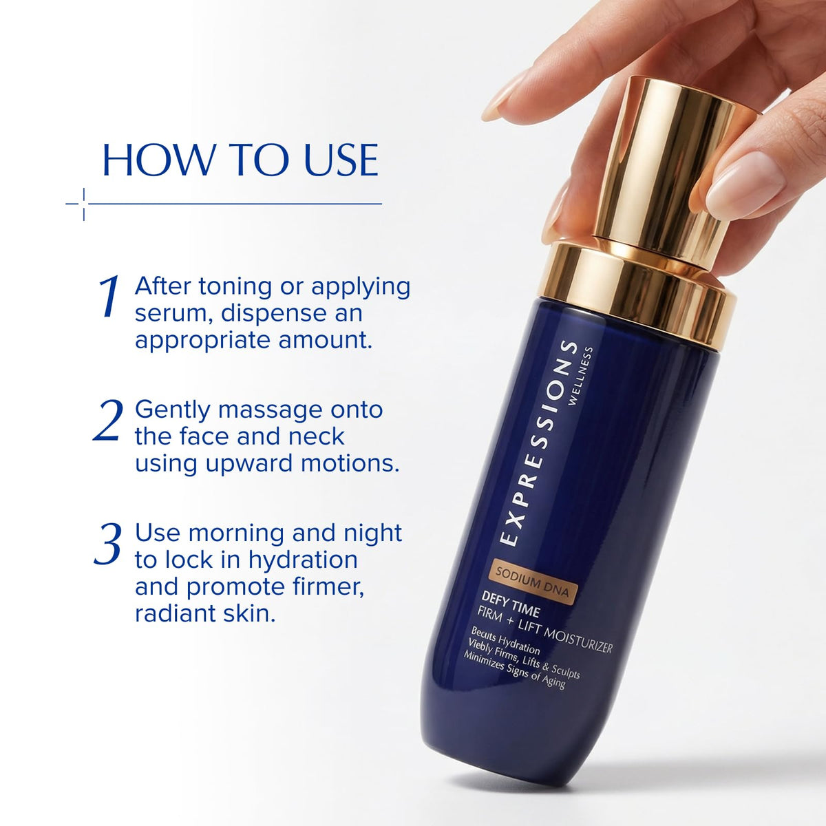 EXPRESSIONS Anti Aging Face Moisturizer, Lightweight, Non-Greasy 3.38 oz