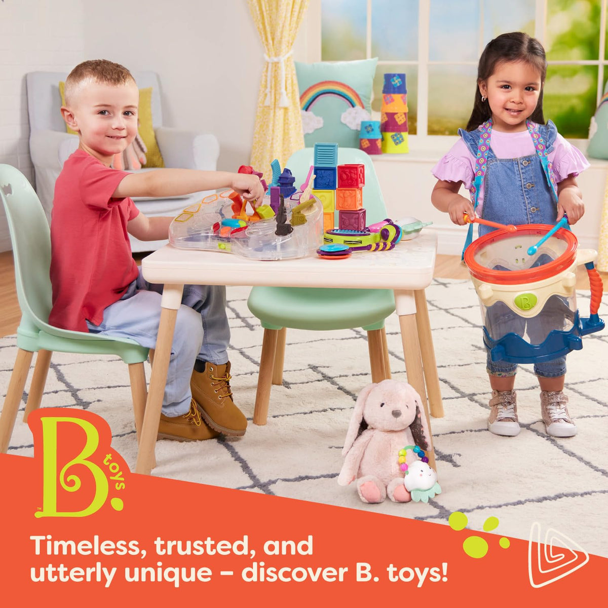 B. toys Happyhues Cupcake Pup Stuffed Animal, Washable Puppy, 1-Piece Set