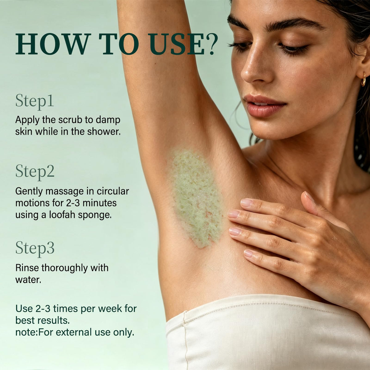 Eucalyptus Exfoliating Body Scrub with AHA & Salicylic Acid for Odor Care