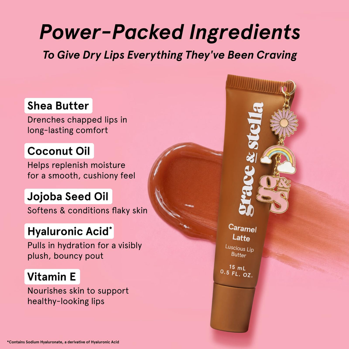 grace & stella Luscious Lip Gloss Butter (Caramel Latte) - 15 ml/0.5 fl oz