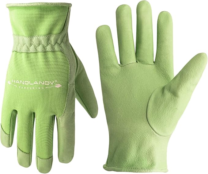 HANDLANDY Women Safety Work Gloves Utility Touch Screen Working Grip Glove for Yardwork Gardening Breathable Mechanic Gloves