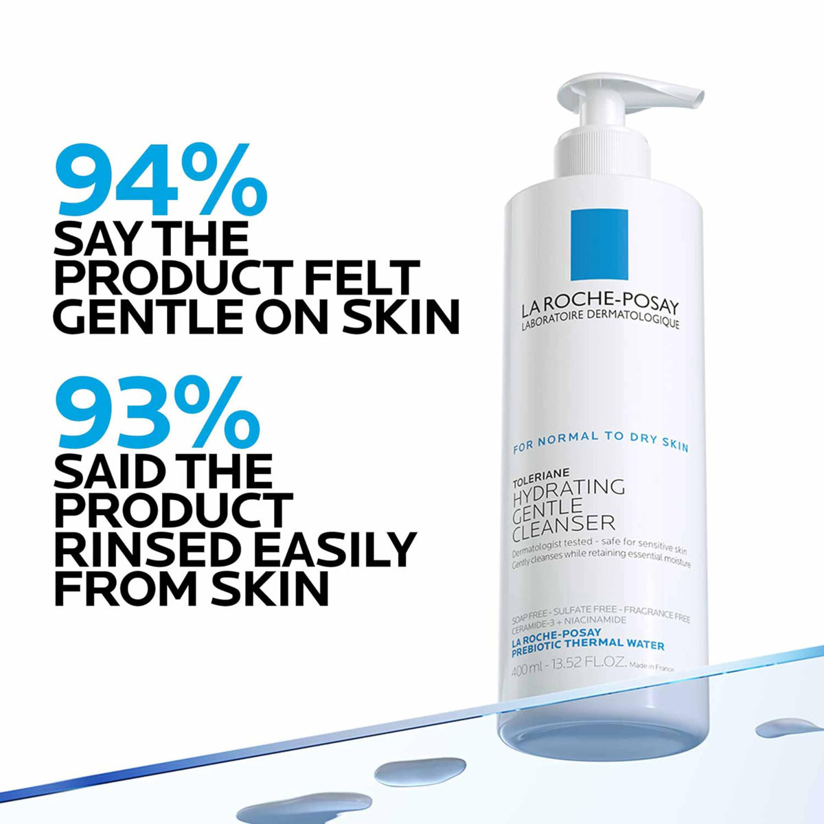 La Roche-Posay Toleriane Hydrating Gentle Facial Cleanser, 13.52oz