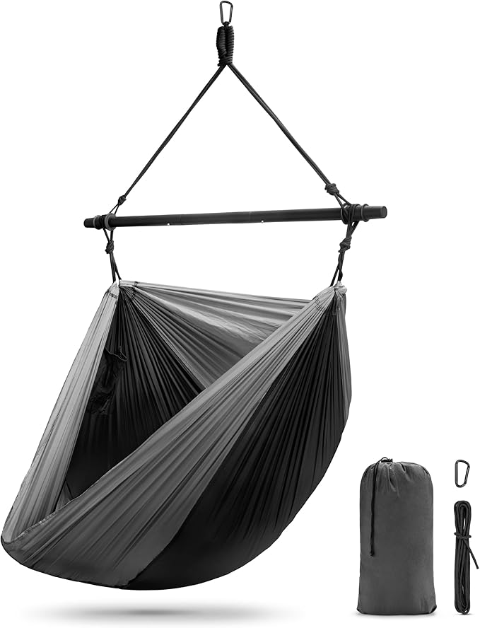Sorbus Hanging Hammock Chair - Tree Pod Sensory Swing - Outdoor Camping Cacoon Chair - Collapsible and Lightweight Swings - Swinging Rocker Chairs for Camp, Travel, Hiking, Tent, Porch (500 lb Max)