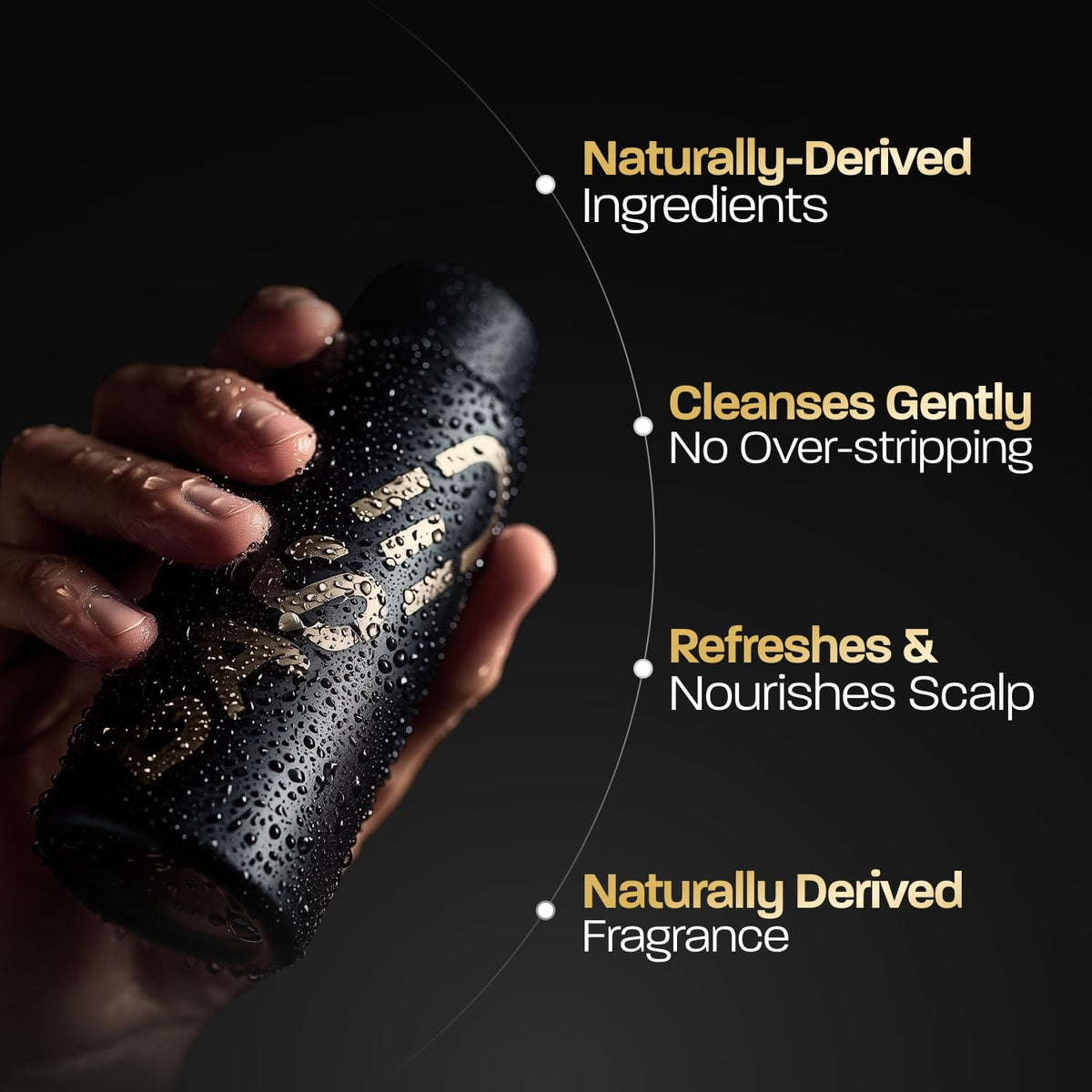 BASED Shower Duo Shampoo & Conditioner Bundle with Peppermint Oil & Coconut Oil, Cleansing Shampoo & Hydrating Conditioner for Men, No Sulfates, Silicones, or Parabens, 12 fl oz (Pack of 2)