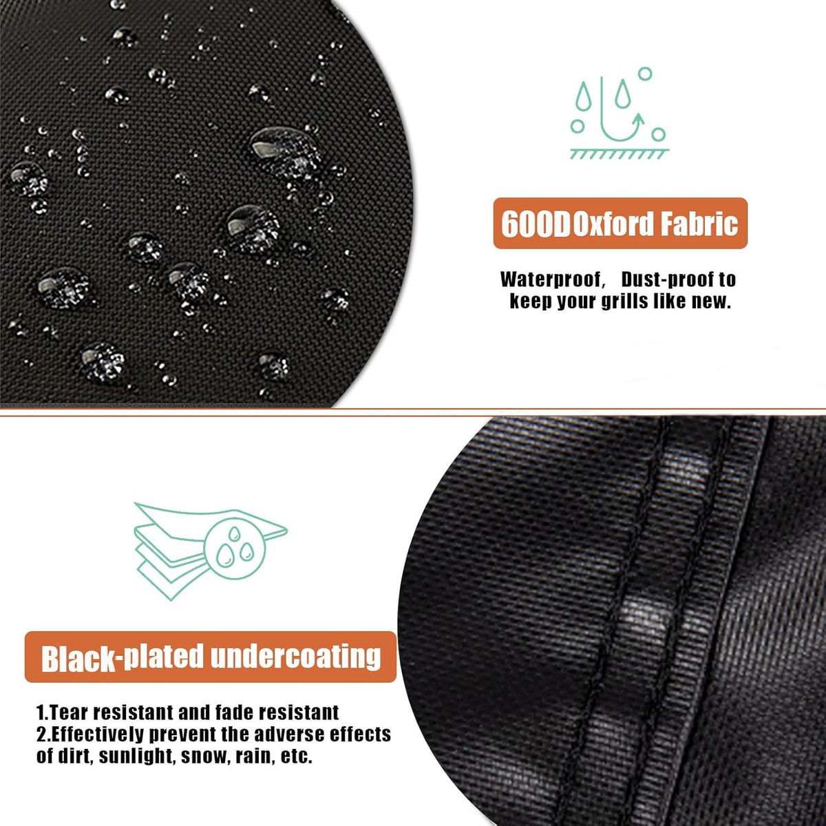 Grill Cover Fit for Charbroil Bistro Pro Tabletop Electric Grill, Dust-Proof Protable Covers for Outdoor Electric BBQ Grills - 21.2" D x 18.5" W x 18.6" H