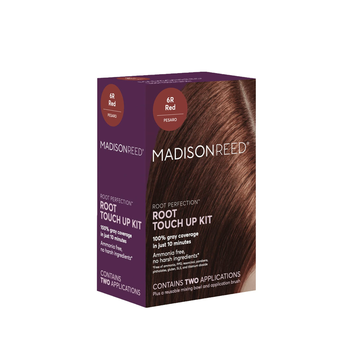 Madison Reed Root Perfection Permanent Root Touch Up, Red 6R Pesaro, 10 Minutes For 100% Gray Root Coverage, Ammonia-Free Hair D