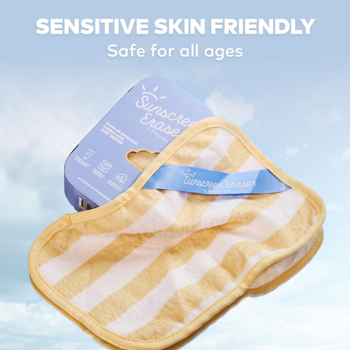 The Original Sunscreen Eraser, Effortlessly Remove Zinc & Mineral Sunscreen Using Only Water, 1 ct.