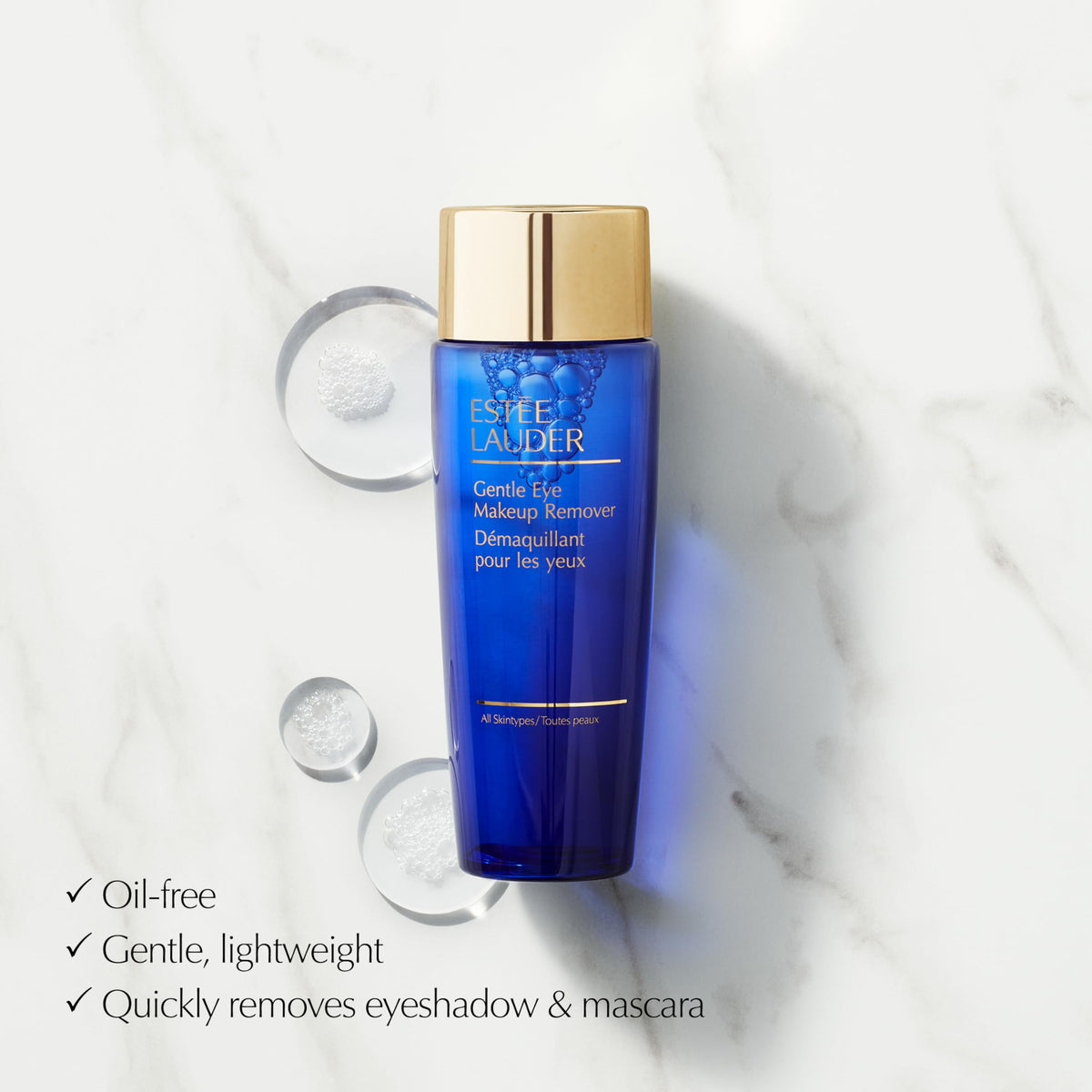 Estée Lauder Gentle Liquid Eye Makeup Remover | Oil-Free & Lightweight, 3.4 Fl Oz