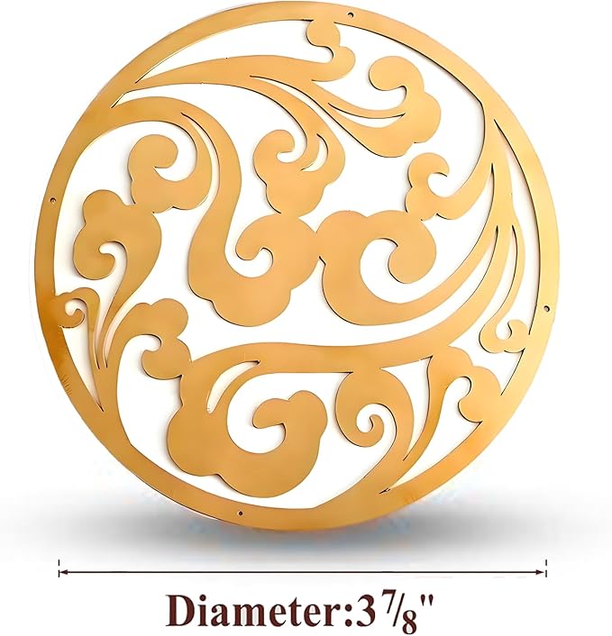 Copper Bird Bath Purification Disk, Water Wiggler for Bird Bath, Bird Bath Copper Disk, 1mm Reinforced 99% Pure Copper Cleaning Disk, Universal Fit for Outdoor Birdbaths, 4 Inch in Diameter (G)