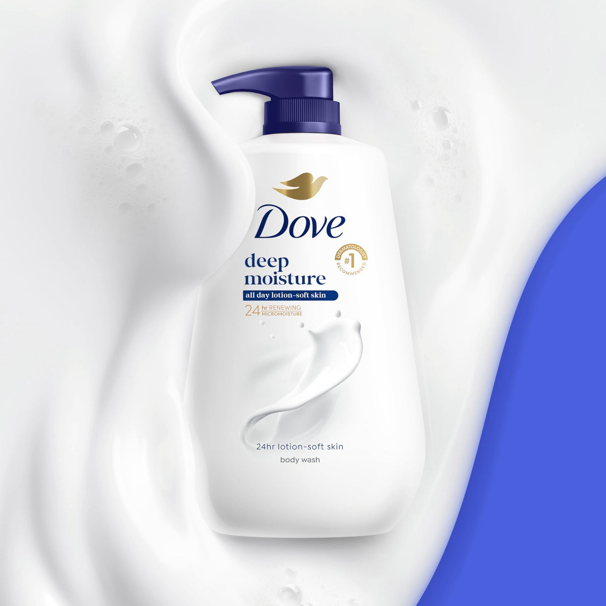 Dove Deep Moisture Body Wash, 30.6 oz Pump, Sulfate Free