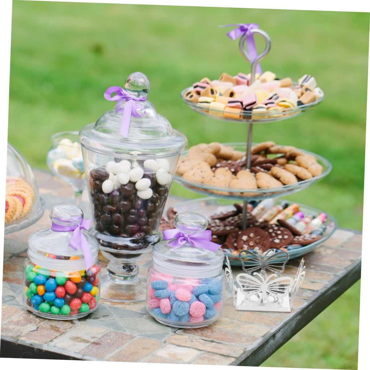 PRETYZOOM 50pcs Butterfly Paper Candy Boxes Hollow-Out Truffle Wrappers for Weddings Birthdays Baby Showers Decorative Chocolate Packaging for Party