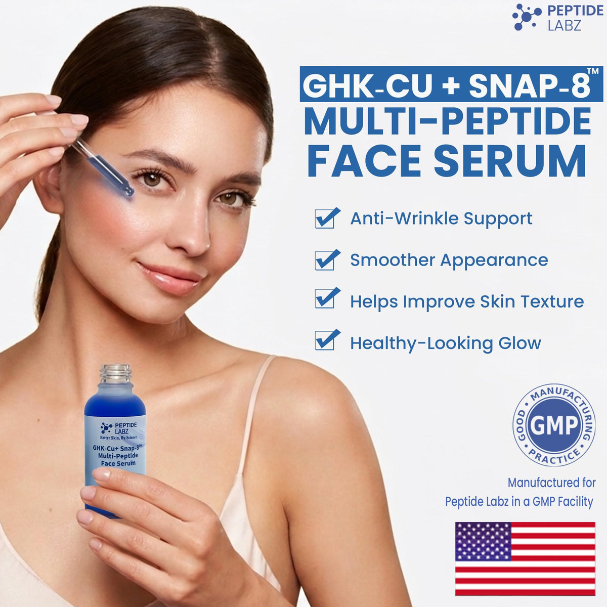 Copper Tripeptide-1 + SNAP-8 Multi-Peptide Face Serum, 1 fl oz