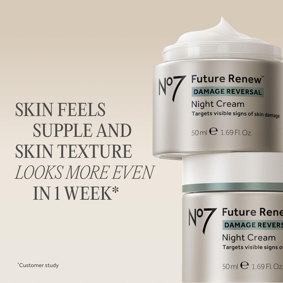 No7 Future Renew Damage Reversal Night Cream, 1.69 oz