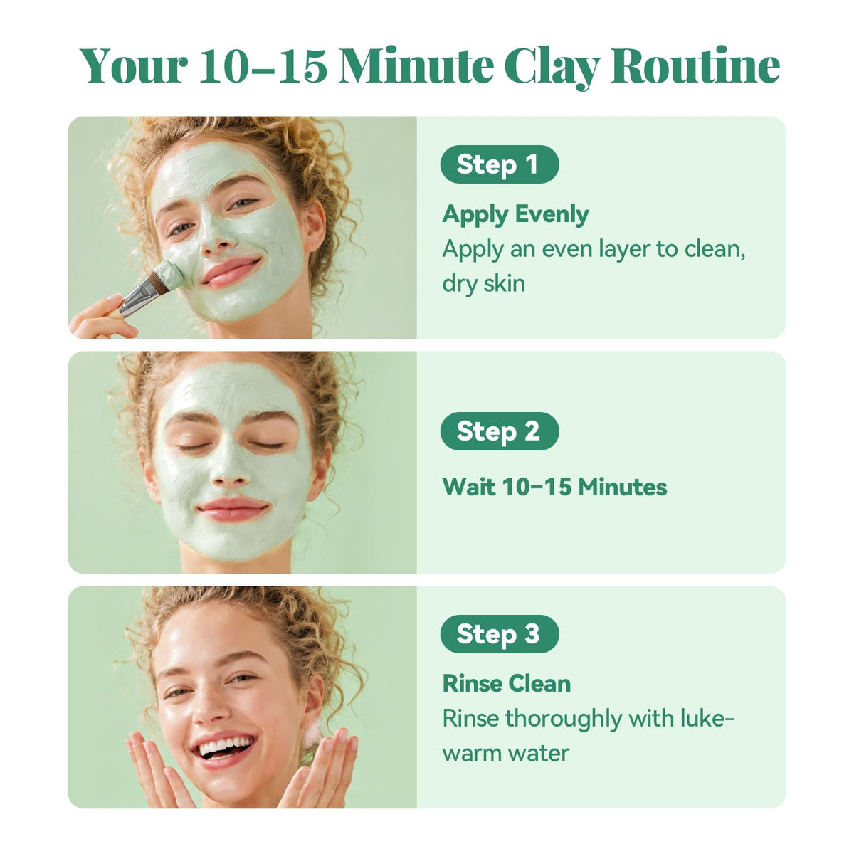 ANAI RUI Mung Bean & Probiotics Clay Mask, 4.23oz