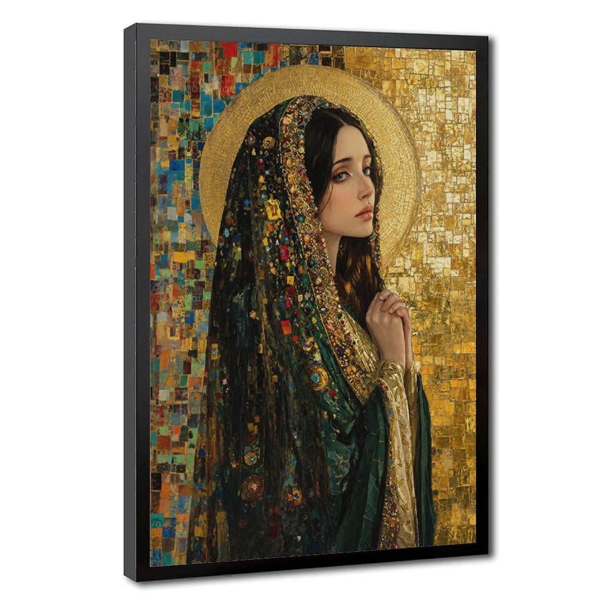 Mary Magdalene Catholic Wall Art Saint Portrait Sacred Woman Spiritual Icon