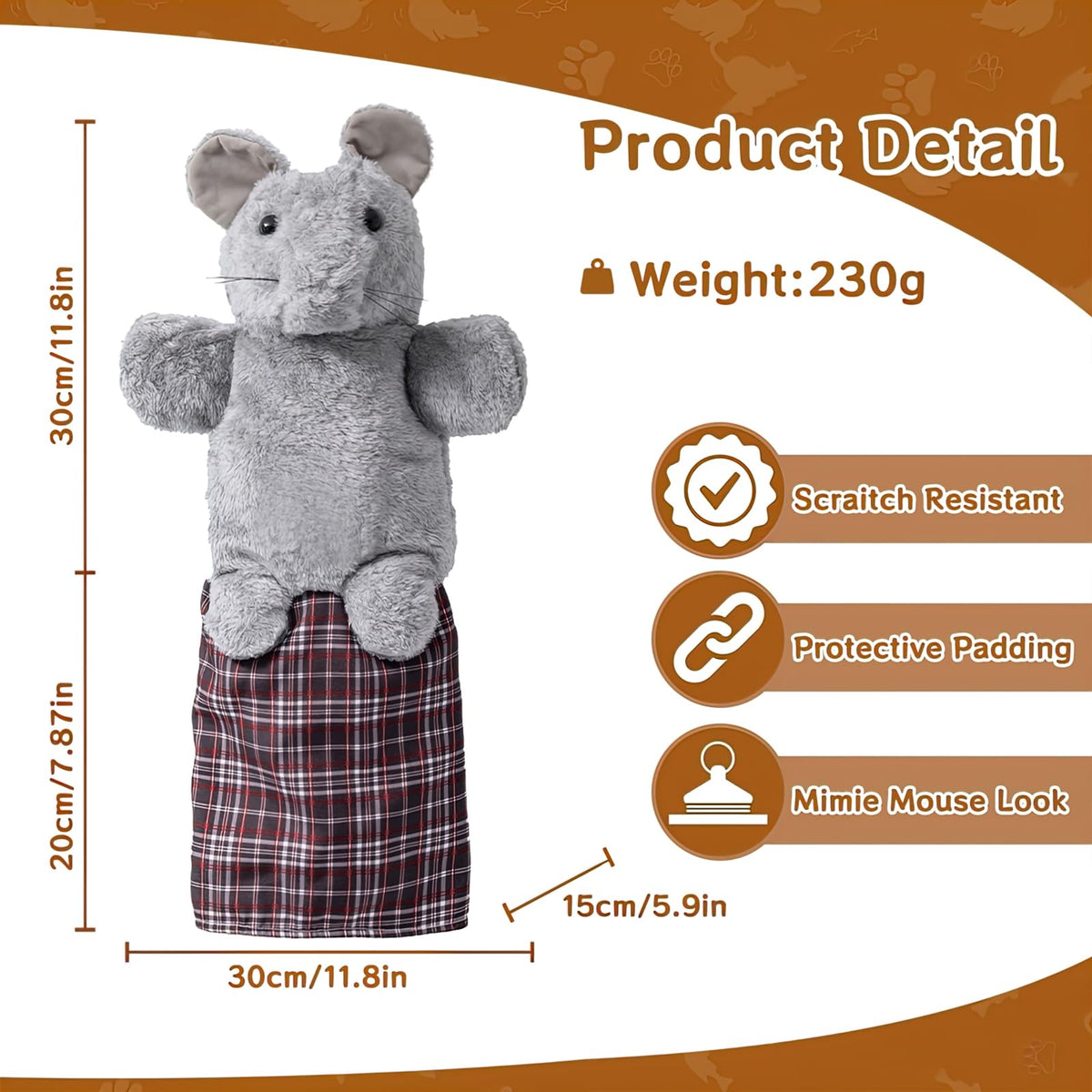 oyeftp Cat Wrestling Glove, Interactive Cat Toys for Fun Play, Thickened & Safe & Soft Cat Wrestling Glove Hand Puppets with Cats Teaser and Bell for Indoor Cats Exercise & Mental Stimulation