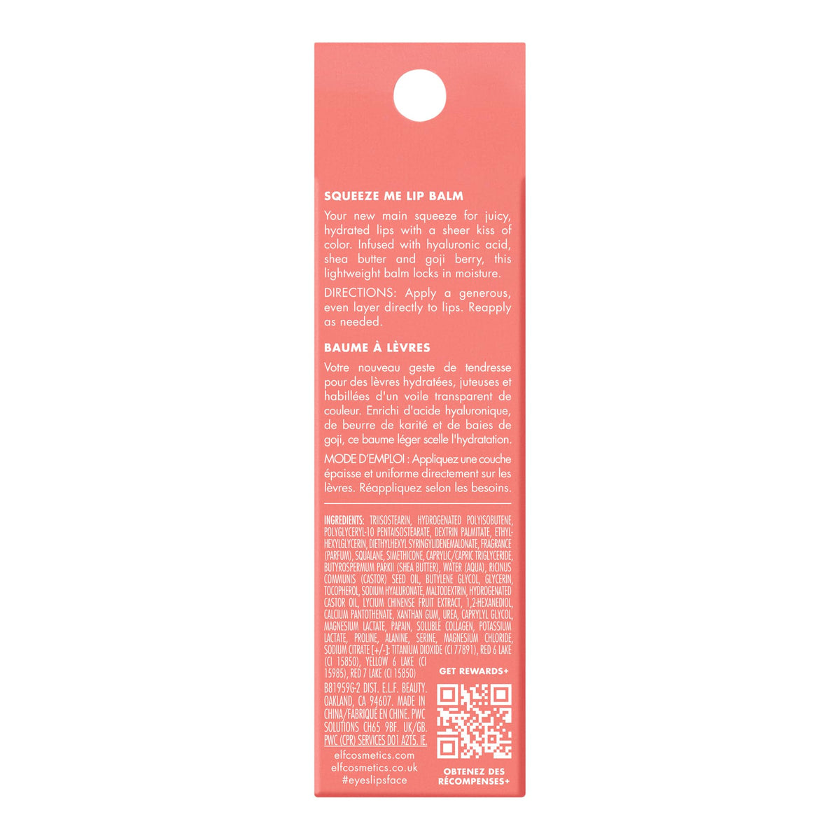 e.l.f. Squeeze Me Lip Balm, Strawberry