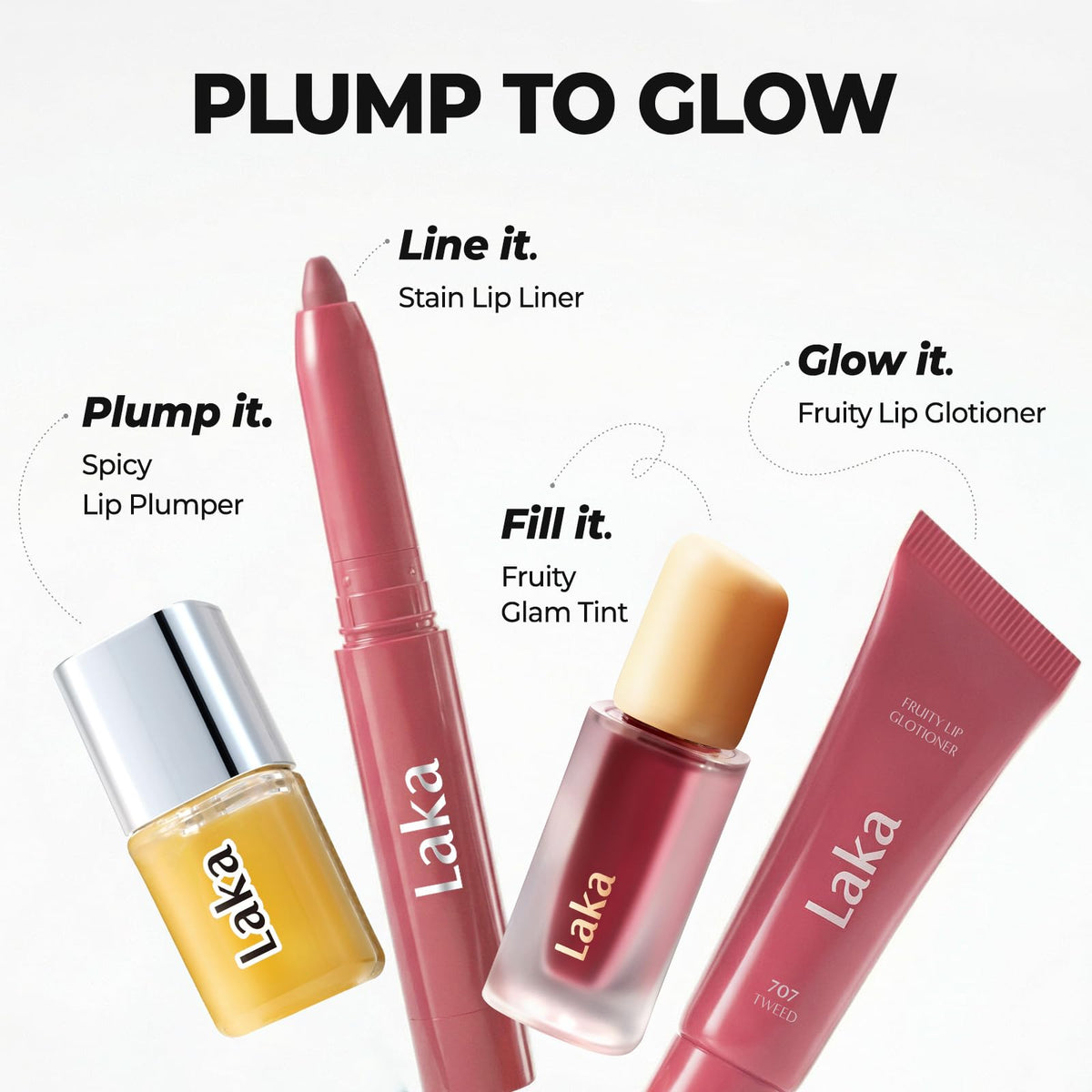 Laka Spicy Lip Plumper - Maximum Strength (#01 Pineapple) 0.14 fl.oz