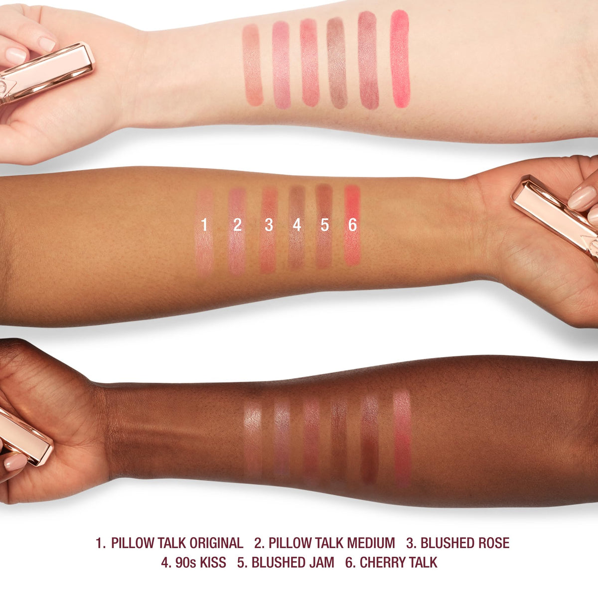 Charlotte Tilbury Pillow Talk Blush Balm Lip Tint - Buildable Sheer Tint