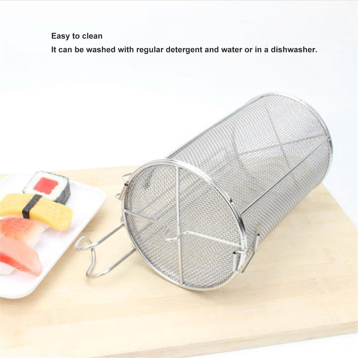 HAOHIZE Stainless Steel Seasoning Strainer, Soup Seasonings Seperation Basket Collapsible Telescopic Handle Soup Seasonings Seperation Basket for Cooking