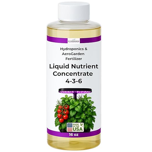 Liquid Plant Food – Hydroponics Nutrients for Indoor House Plants, Tomato, Strawberry, Lucky Bamboo, Lettuce, Vegetable Garden & Herbs – Aero Nutrients Liquid Fertilizer for All Growing Systems (16oz)