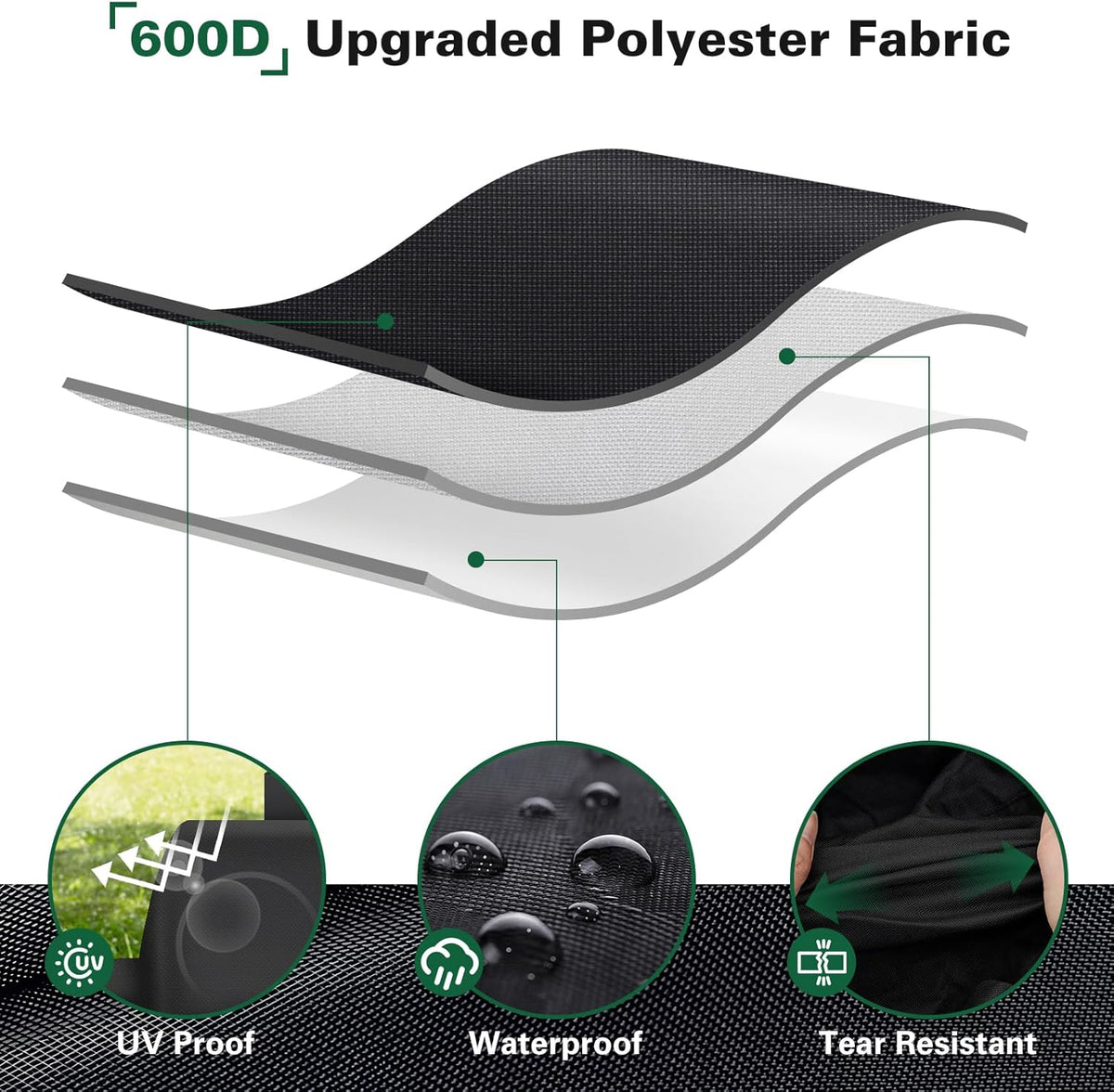 Side Fire Box Grill Cover Fits for Char-Griller 22424 72424 E82424 Portable Tabletop Grill, 600D Heavy Duty BBQ Cover Waterproof Portable Grill Cover, 18 x 18 x 20 Inch, Model 2455