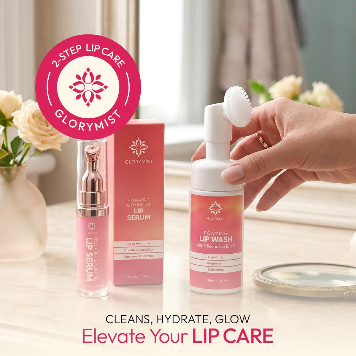 Complete Lip Care Kit for Dry, Dark & Chapped Lips | Daily 3-Step Care