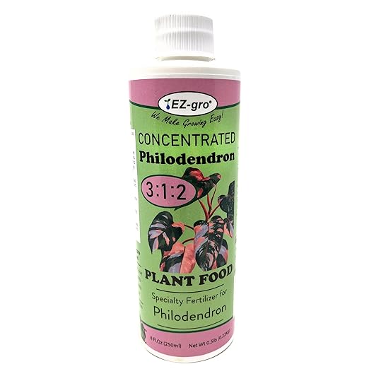 EZ-GRO Liquid Philodendron Fertilizer - Indoor Plant Food with Ratio of 3 1 2 NPK Fertilizer for Philodendron Plant | Premium Indoor Plant Fertilizers for Healthy Growth