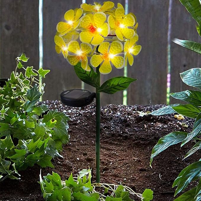 Solar LED Metal Flower Stake Light - Perfect for Your Garden, Patio, Walkway, or Outdoor Living Area - Includes 1 Flower Light