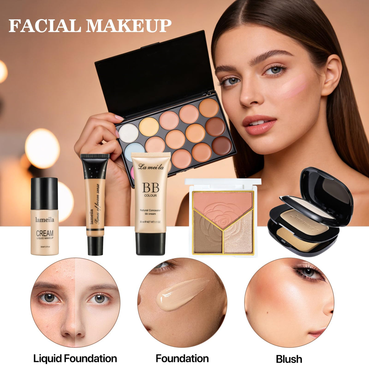 All in One Makeup Set for Women Full Kit, Make Up Gift Set, Full Makeup Kit
