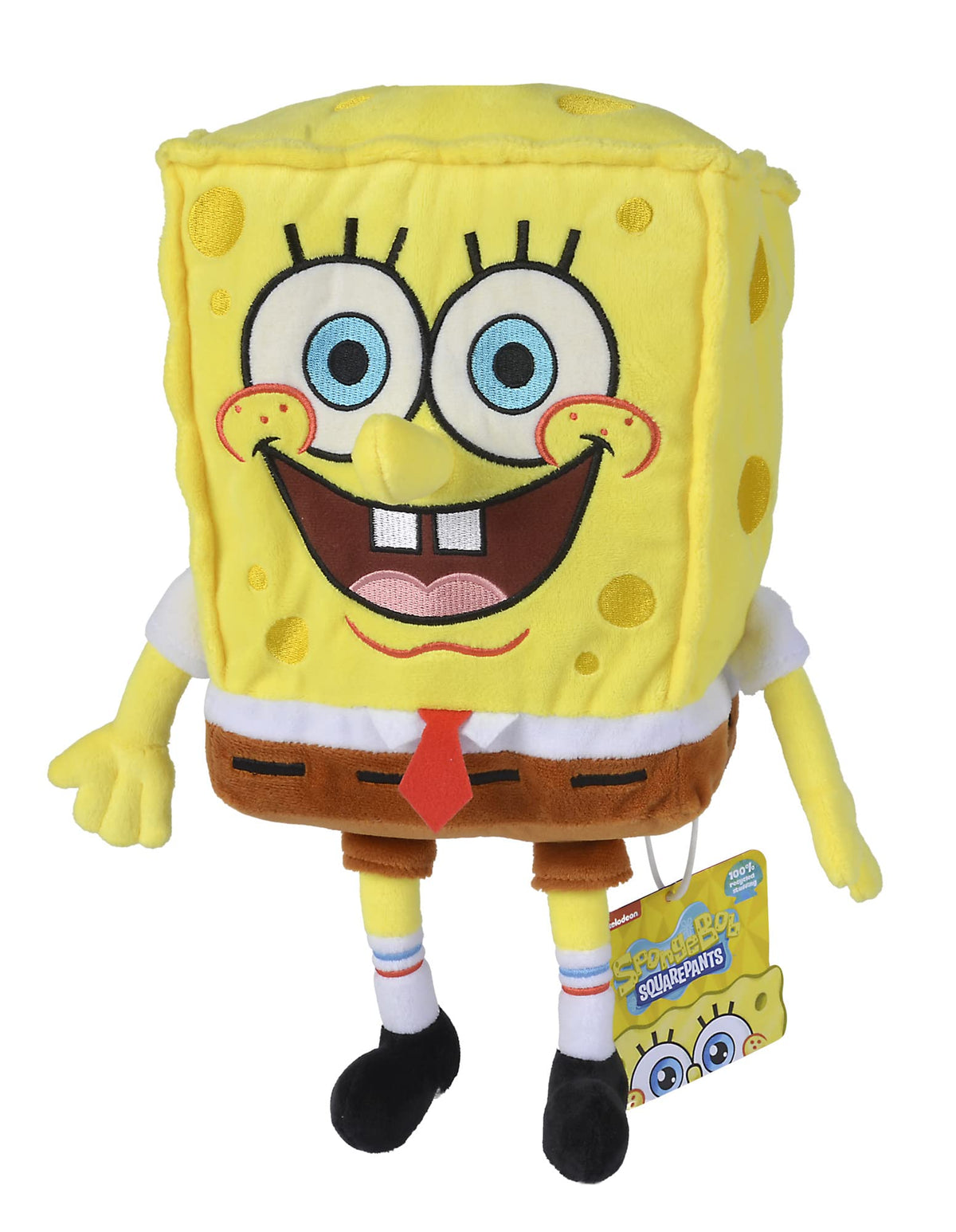 Simba Toys Spongebob Squarepants Plush – Ultra Soft & Cuddly - Kids Toy, Gift for Children, Ages 3+, Yellow, 14 inches (Huggable Collectible)