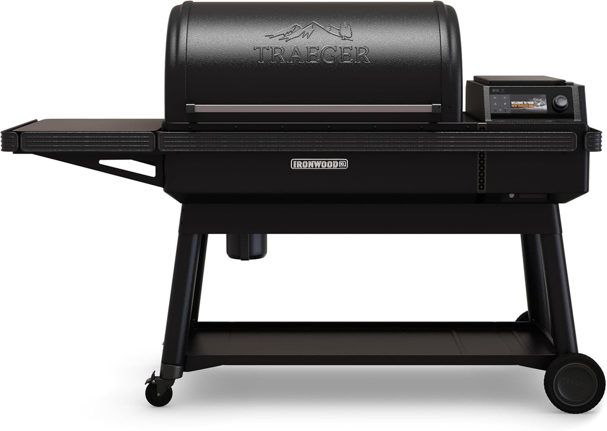 Traeger Ironwood XL Wood Pellet Smoker Grill, 924 Sq In Cooking Area, WiFIRE Smart Temperature Control, Up to 500 Degrees, Super Smoke Mode, 6 in 1 Outdoor BBQ Electric Smoker and Grill