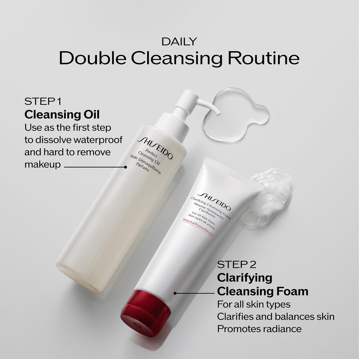 Shiseido Clarifying Cleansing Foam - 125 mL - Cleanses, Balances & Removes Impurities for Smoother, Radiant Complexion - For All Skin Types