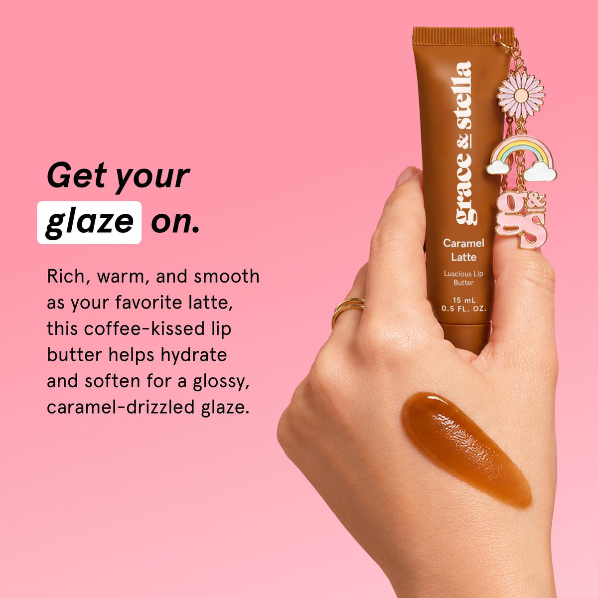 grace & stella Luscious Lip Gloss Butter (Caramel Latte) - 15 ml/0.5 fl oz