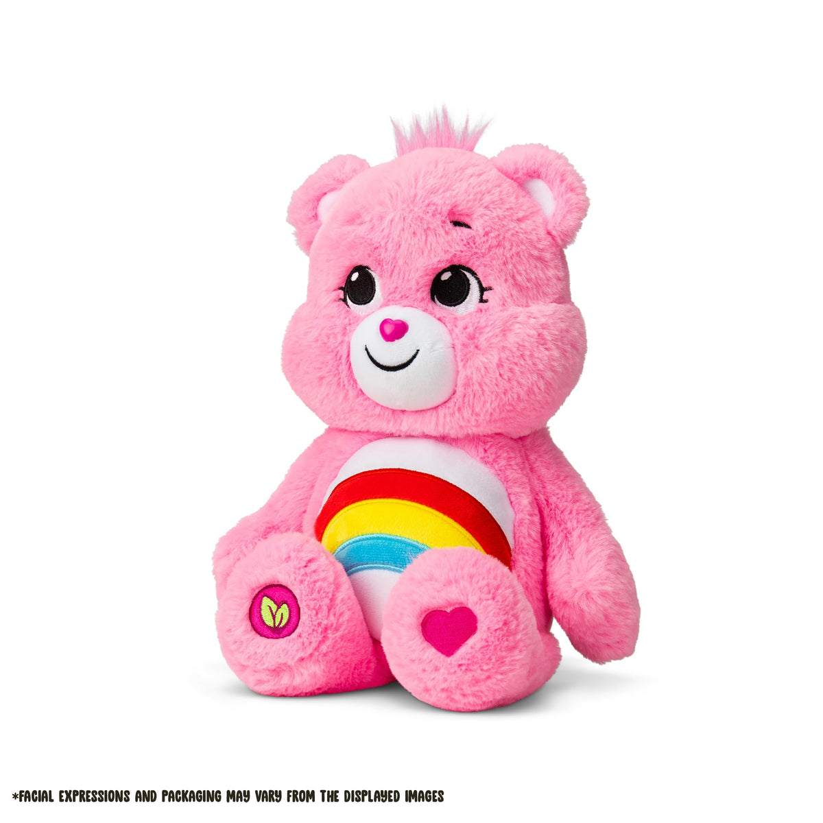 Care Bears 14" Cheer Bear Plushie - Medium Size - Pink Plushie for Ages 4+ – Perfect Stuffed Animal Holiday, Birthday Gift, Super Soft and Cuddly – Good For Girls and Boys, Employees, Collectors