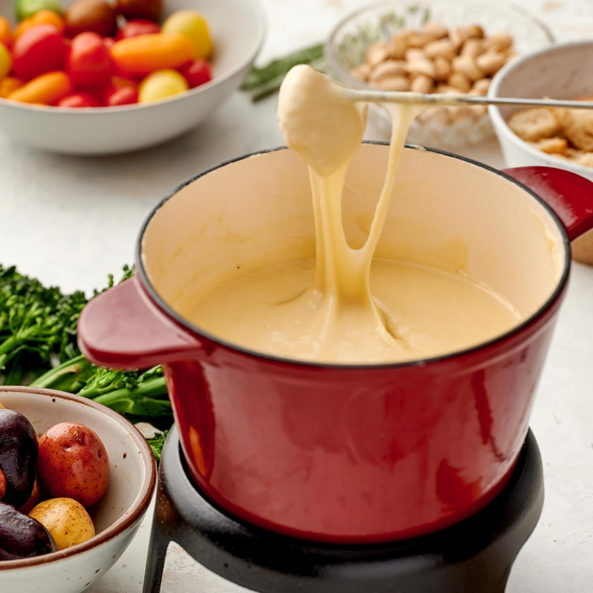 Swiss Knight Cheese Fondue L’Originale, 14 oz | Authentic Swiss Cheese Fondue | Non-GMO | Naturally Lactose & Gluten Free | Product of Switzerland