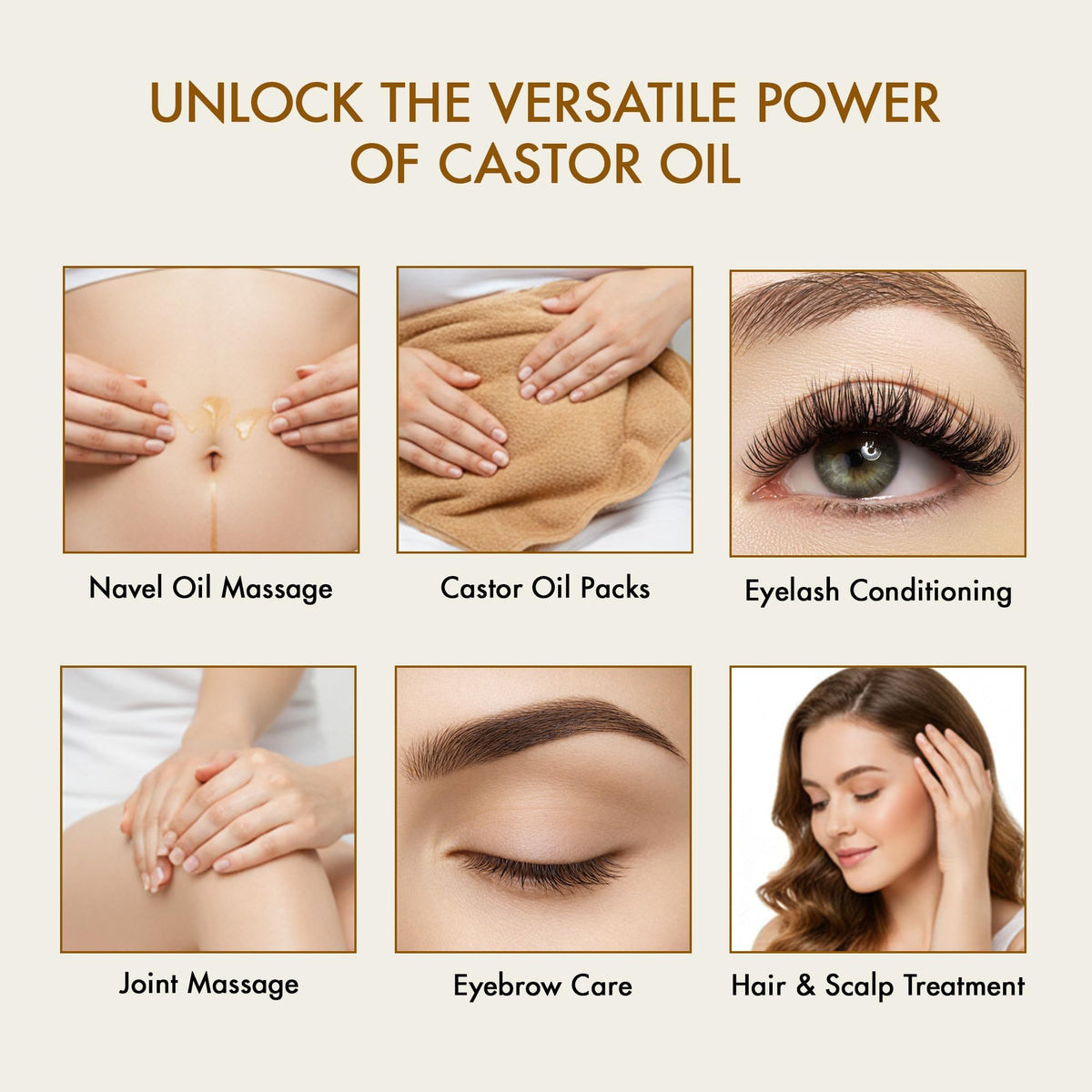 Majestic Pure USDA Organic Castor Oil, 100% Pure & Natural Body Oil -8 FlOz