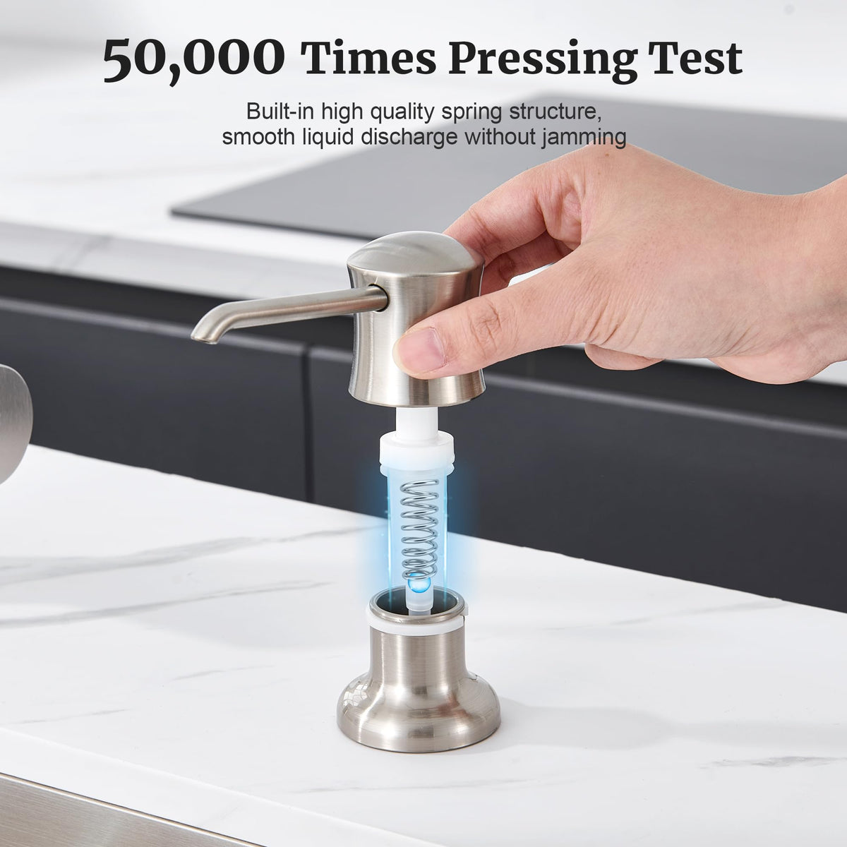 Ultimate Unicorn Soap Dispenser for Kitchen Sink, Soap Pump Brushed Nickel