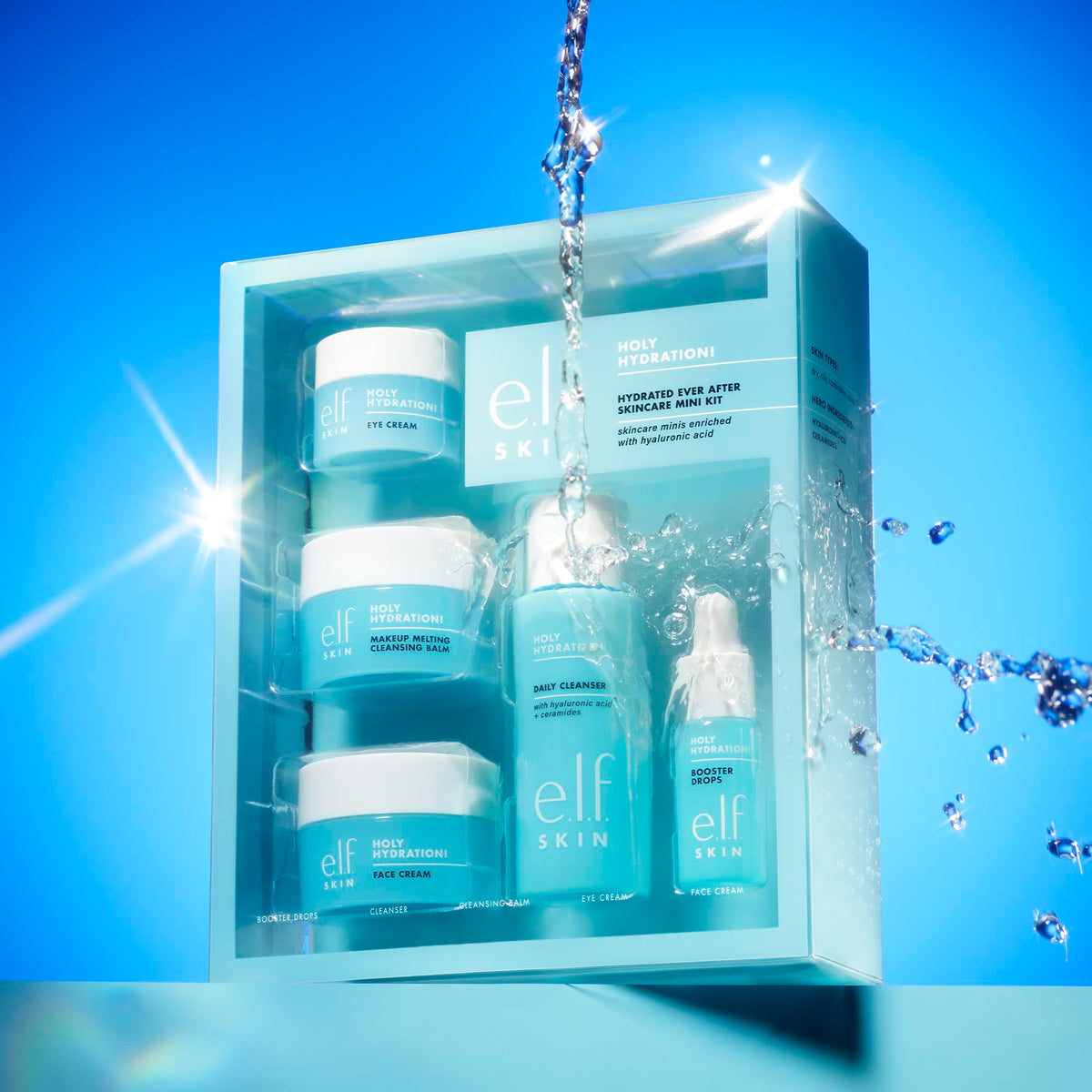 e.l.f. SKIN Holy Hydration! Hydrated Ever After Skincare Mini Kit, Travel