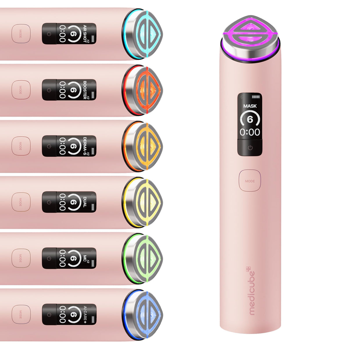 medicube Booster Pro X2™ - 7 in 1 Glow Beauty Device, 2X Glow Care, Pink