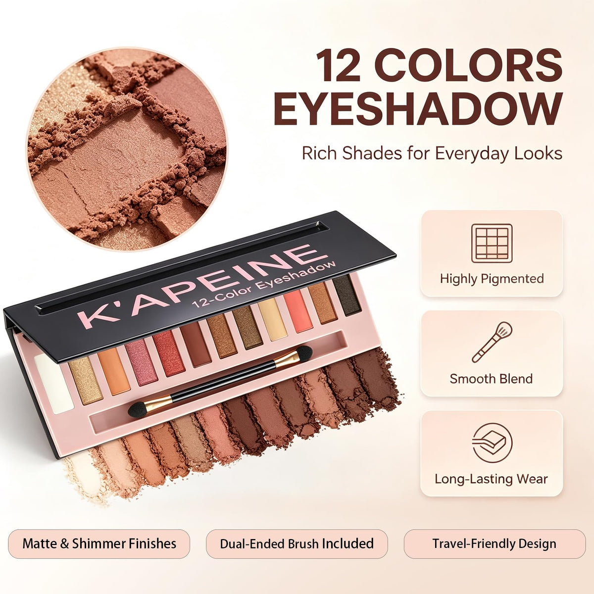 All in One Makeup Kit for Women Full Kit, Makeup Essential Bundle 12 Colors Eyeshadow Foundation Lipsticks Eyeliner Mascara Contour Powder Contour Stick Brow Pencil, Make Up Gift Set for Women & Teens