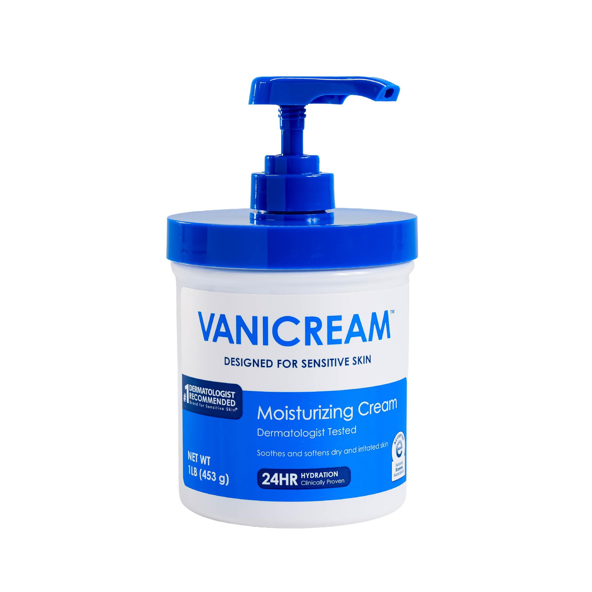 Vanicream Moisturizing Cream, Body & Face Moisturizer, 16 Oz Pump Dispenser