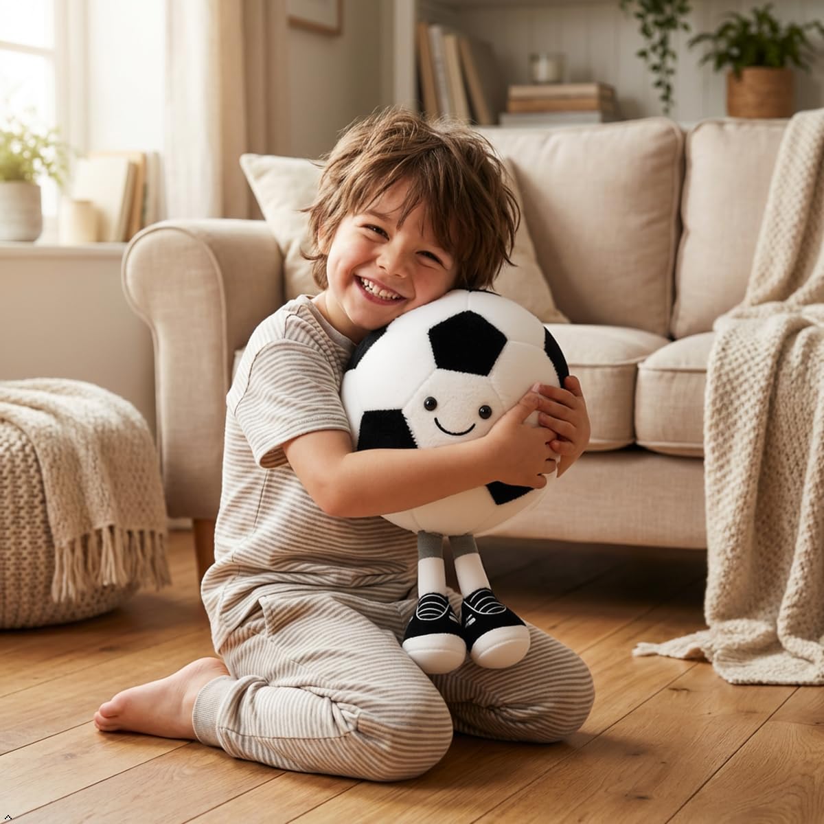 YUDONG 12" Soft Plush Football Pillow, Cute Stuffed Toy