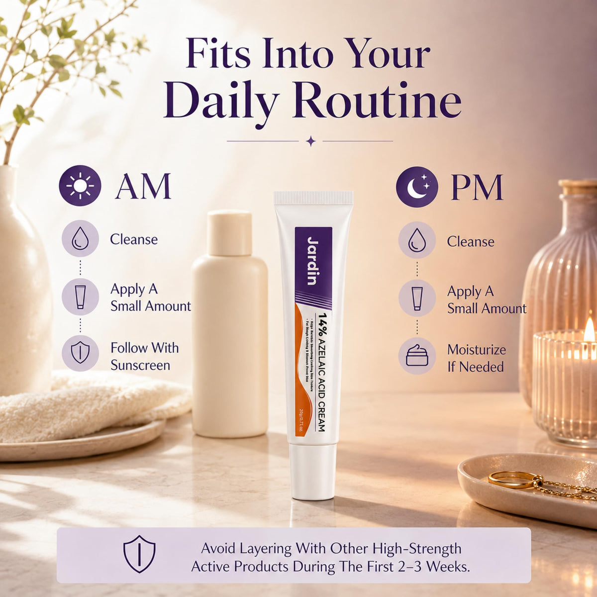 Daily Moisturizing Face Cream With 14% Azelaic Acid & Niacinamide（1 pc）