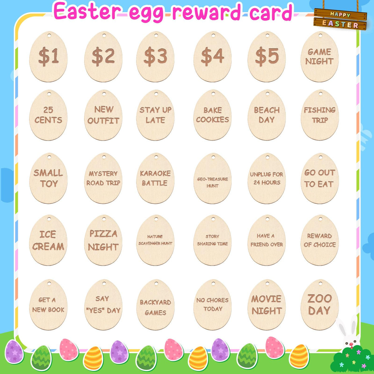 Munidow Easter Baskets Stuffers Egg Basket Easter Egg Fillers Easter Reward Tokens Reusable Goody Baskets for Kids Gifts Bags